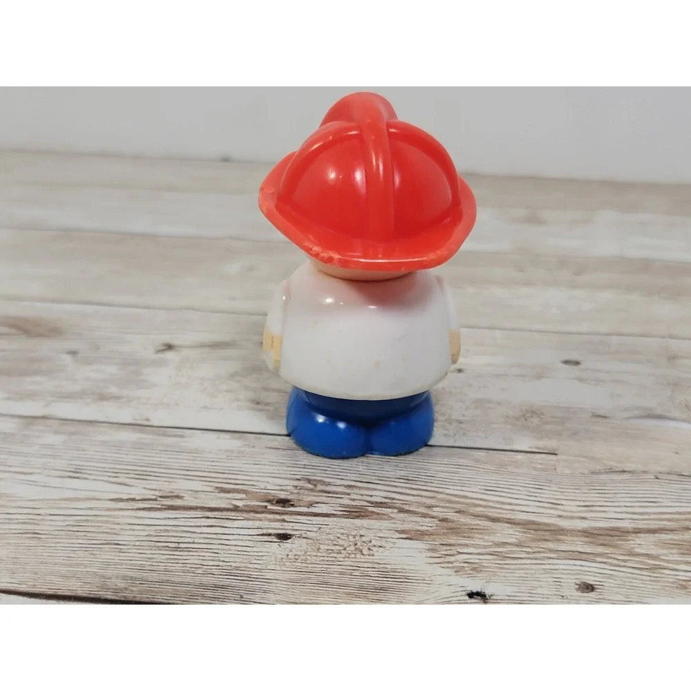 Vintage 1970s‎ Fisher Price Little People Construction Man Figures Ernie Bald